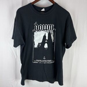 2014 Down "Making A Devil Right Palm Leaf Wizard's Smite‎ Rides On..." T-Shirt L